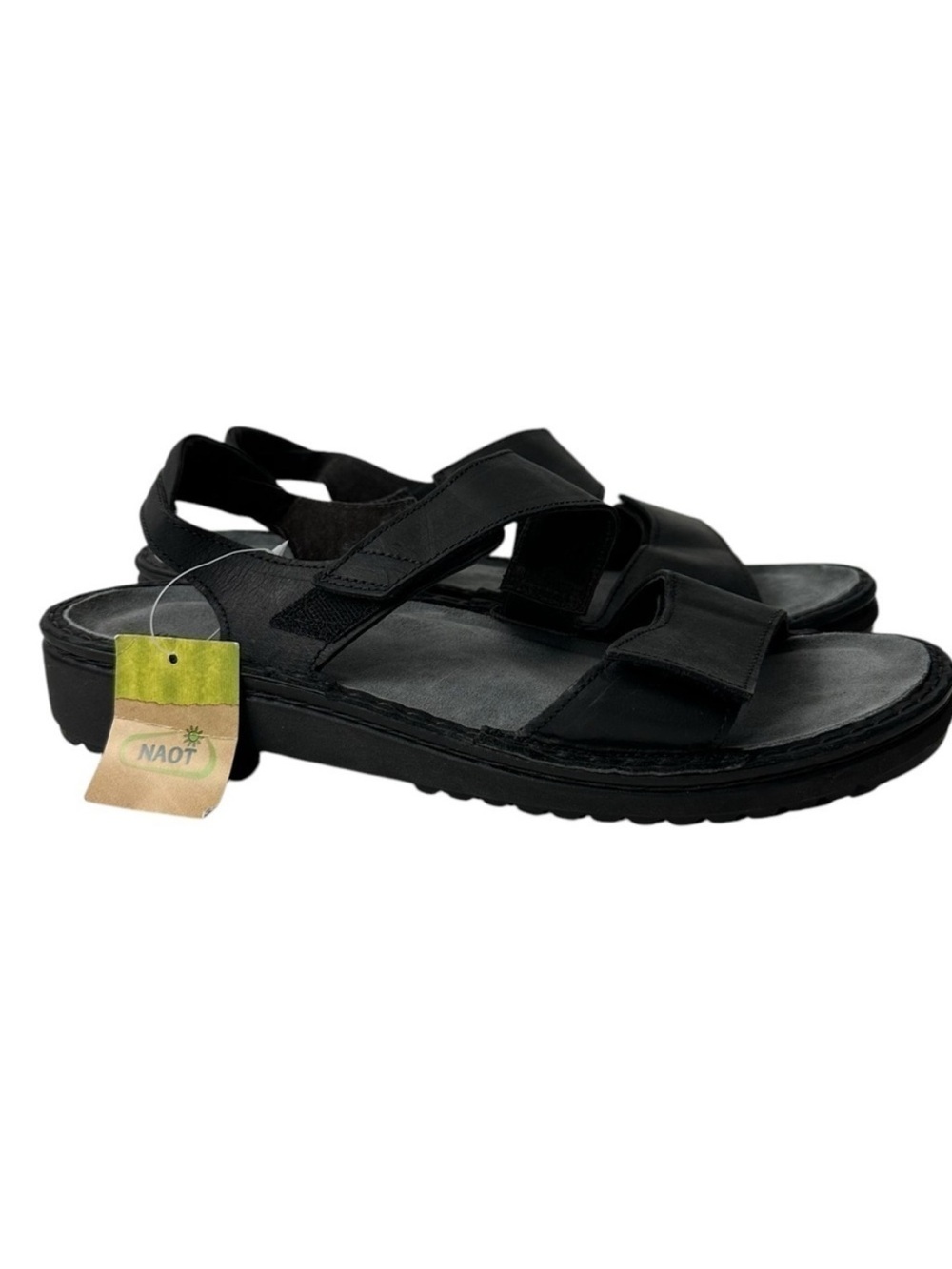 Naot Enid Black Strappy Sandals